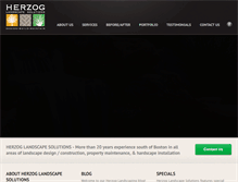 Tablet Screenshot of herzoglandscaping.com
